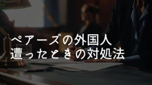 ペアーズ　外国人　用注意分物